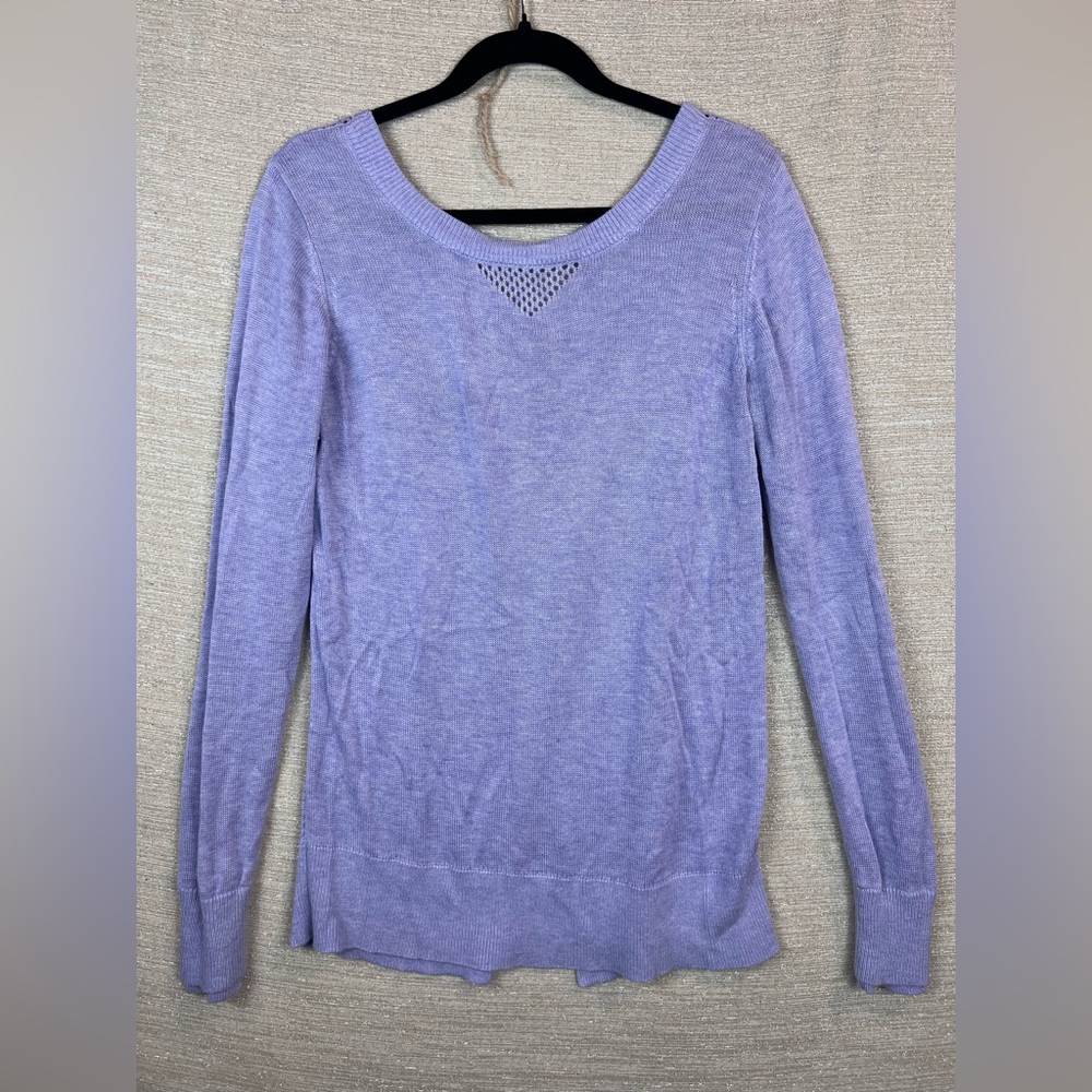 Lululemon Sunset Savasana Pullover II Sweater Lilac Size L Knit Athletic Top